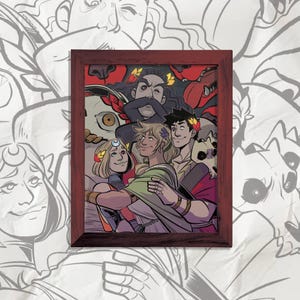 Hades Happy Family - Impresión de 11 x 14
