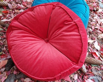 Pouf ottoman en velours, coussin de sol personnalisé, oreiller de sol personnalisé, grand pouf, petit pouf, pouf, sièges au sol