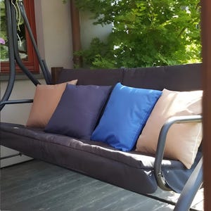 Custom Outdoor Cushion Covers – Waterproof Patio Furniture Replacement Covers – Garden Seat Slipcovers