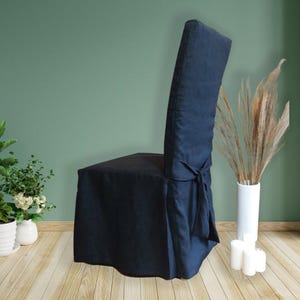 Linen chair slipcover, Natural linen chair cover, Linen chair cover french style, Linen country house, Dine chair slipcover, Chair slipcover