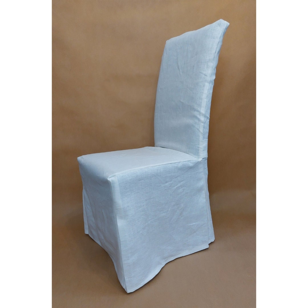 White Linen Chair Cover Floor Cover for Henriksdal Chair and Etsy