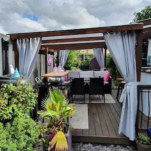 Custom outdoor curtains, Outdoor curtain panel, waterproof curtain for patio, outdoor patio curtain, Custom curtain panel with rod pocket