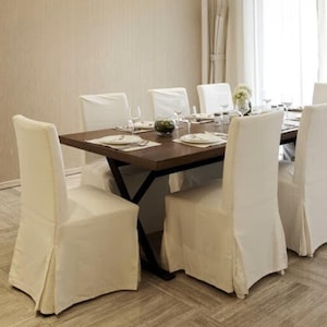 Set of 100% natural linen chair covers, custom-made chairs, 4,6,8 pcs Chair Covers, French chair cover, farmhouse style chair covers