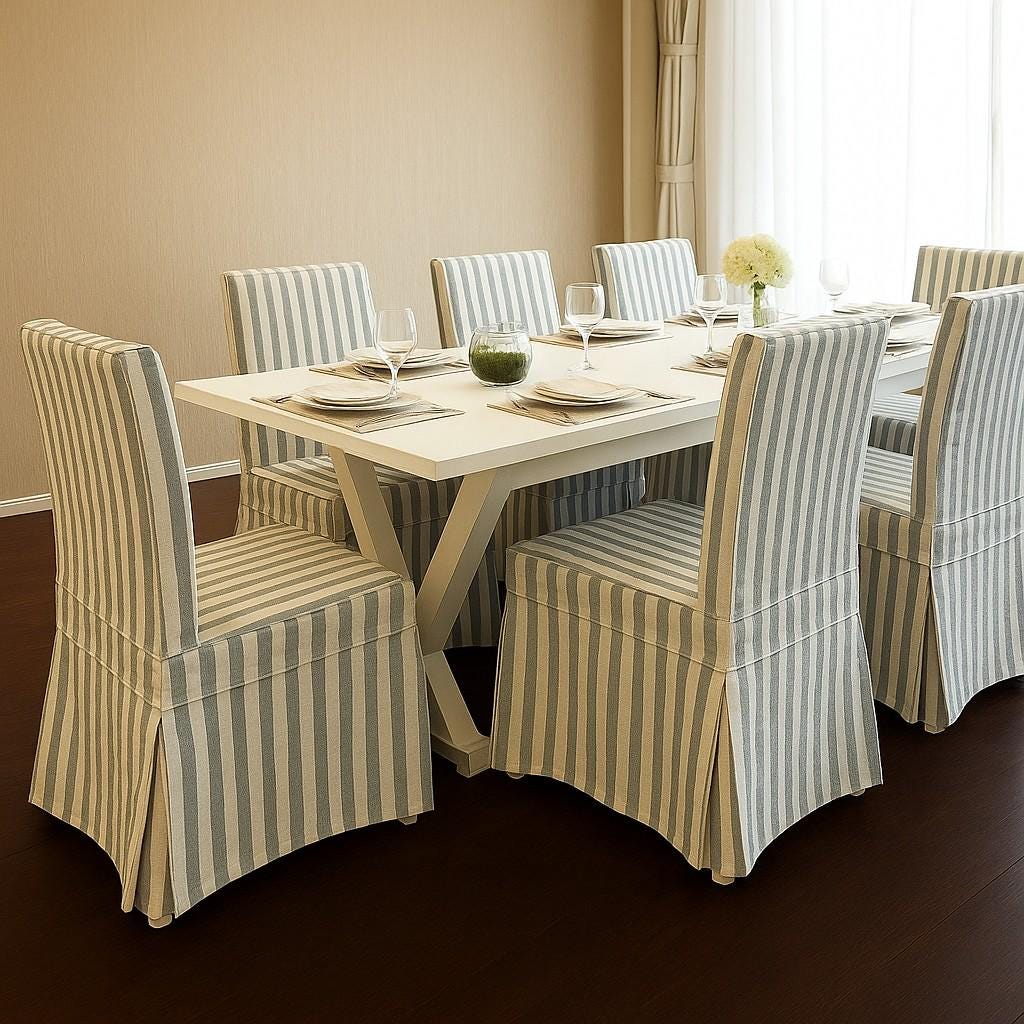 Stripe Chair Covers