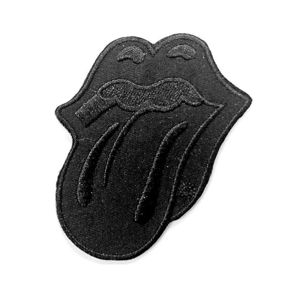 The Rolling Stones Black Tongue Patch  Memorabilia Logo Emblem Classic Rock