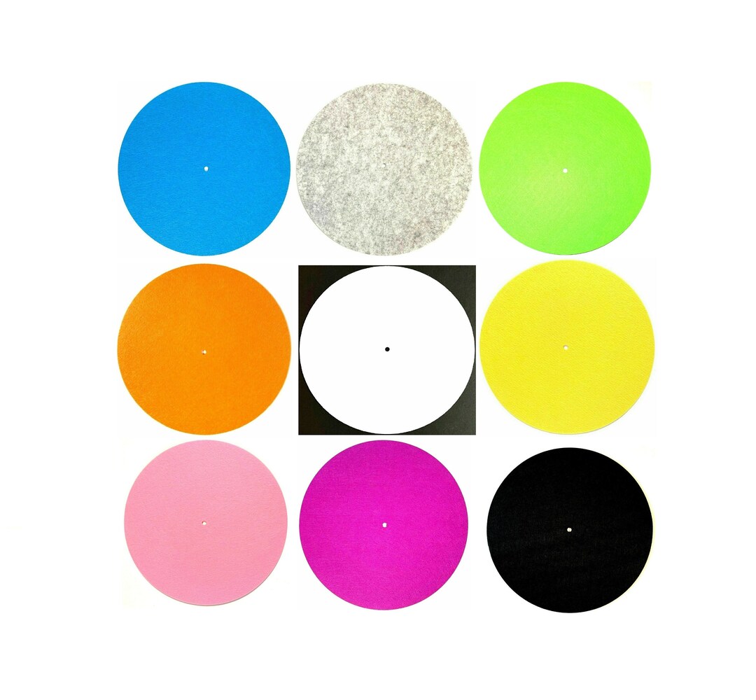 Felt Slipmat select A Color 12inch LP Vinyl DJ Pro Turntable Slip Mat Record Player Etsy