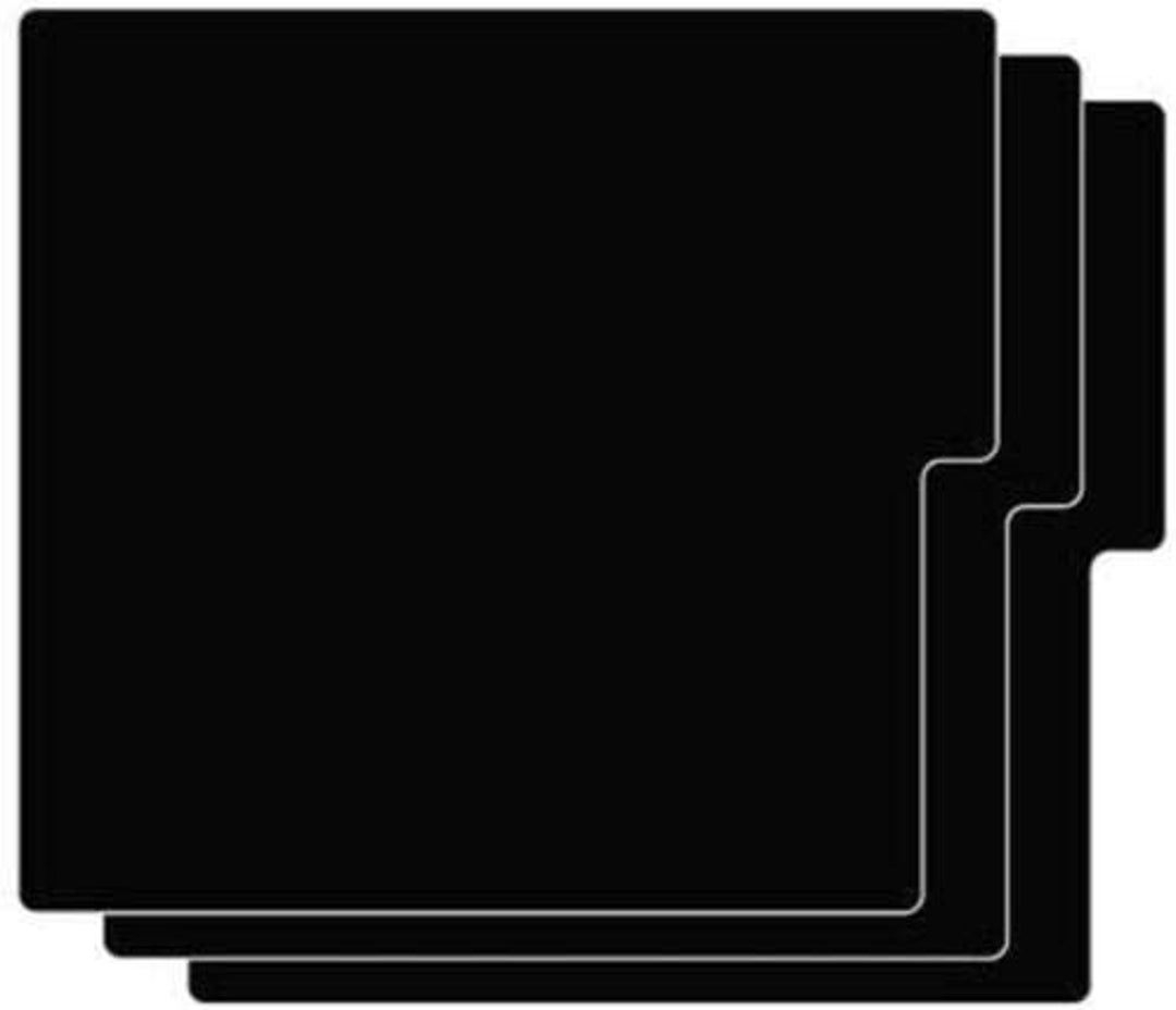 DIY Black Vinyl Record Dividers doityourself LP Collection Organizers