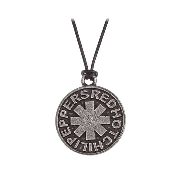 Red Hot Chili Peppers Affinity Star Pendentif et Neck Thong Waxed Cord - Collier en étain anglais - RHCP