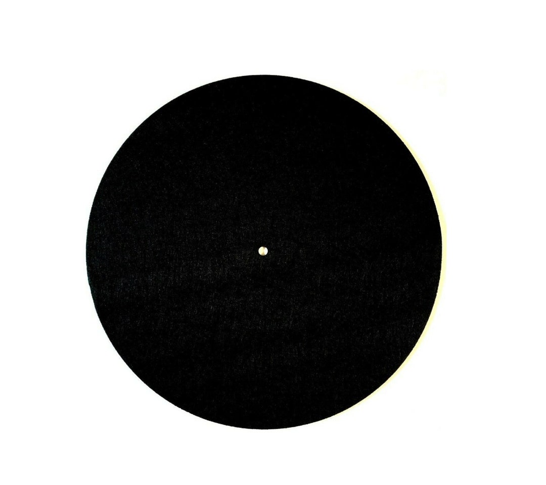 Black Felt Slipmat 12inch LP Vinyl DJ Pro Turntable Slip Mat Record Player Etsy