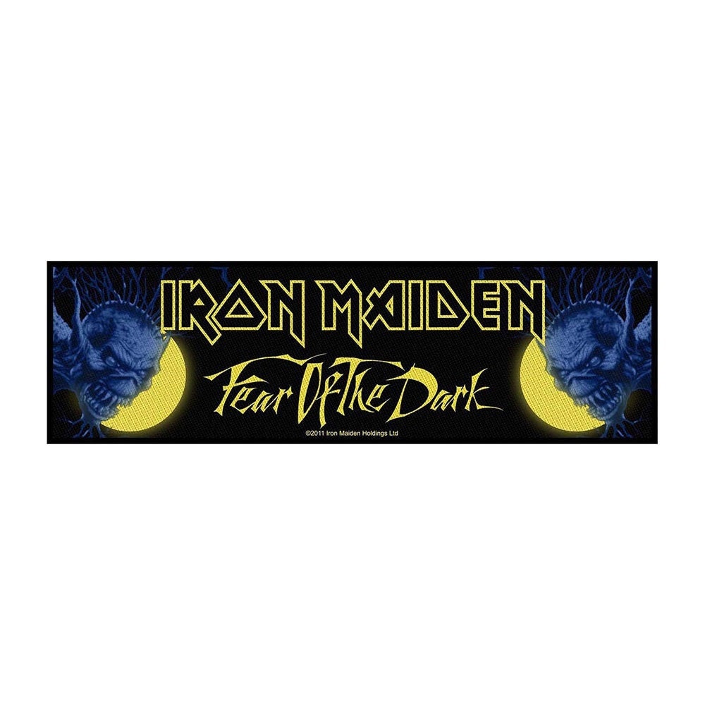 Iron Maiden Fear of The Dark Uomo Felpa con Cappuccio Nero M 50% Cotone