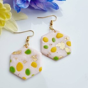 Glittery Hook Polymer Customised Earrings