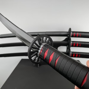 32&quot; Collapsible Retractable Sword Katana Replaceable Blade , 3D Printed, Stress Toy For Adult, Cosplay,TANJIRO