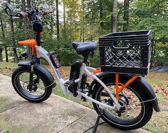 Rad Power Bikes Milk Crate Mount ( crate not included/RAD Mini Rear Rack Only )