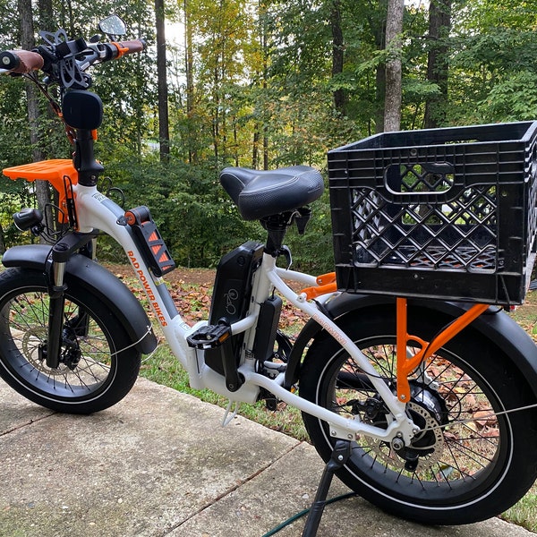 Rad Power Bikes Milk Crate Mount ( crate not included/RAD Mini Rear Rack Only )