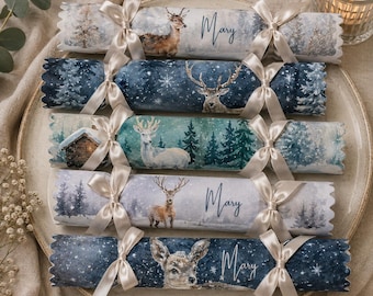 Handmade Reindeer Christmas Crackers Kit: Personalized Table Decor