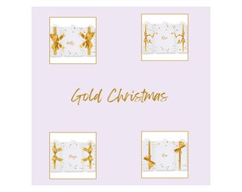 Christmas Crackers - Personalised  DYI Crackers  Gold Christmas Cracker Kits - , fill your own Christmas Decorations for Christmas Table