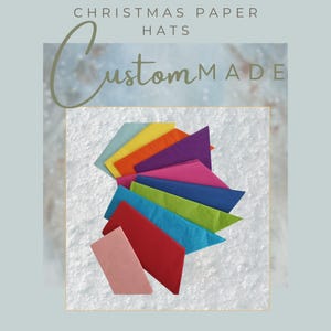 Chapeaux en papier pour couronne de Noël, garnitures pour craquelins de Noël, chapeaux en papier, garnitures pour bonbons, gâteries de Noël pour craquelins, chapeaux de fête de Noël,