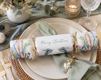 Personalized Peacock Christmas Crackers: DIY Luxury Gift