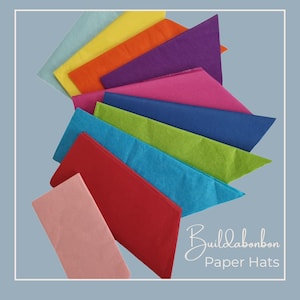 Chapéus de papel em formato de coroa de Natal, recheios para biscoitos de Natal, chapéus de papel, recheios para bombons, guloseimas de Natal para biscoitos, chapéus para festa de Natal,