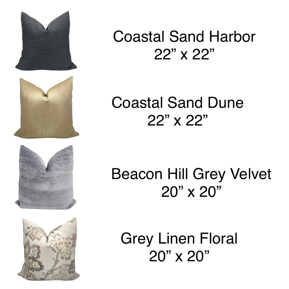 Neutral Grey Pillow Combo Grey Floral Linen Pillow Cover Grey Chenille