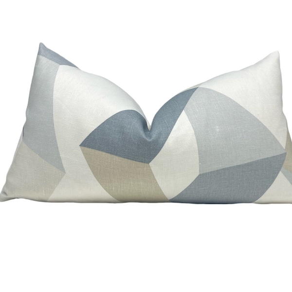 Grey Lumbar Pillow Etsy