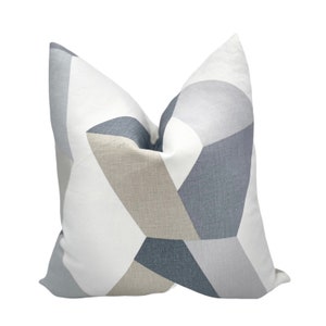Urban Twist Grey and Beige Pillow Cover