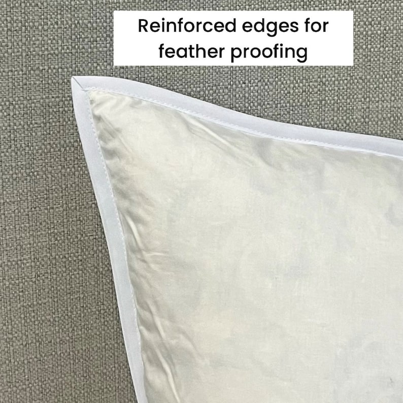 Feather Proof Pillow Inserts 10/90 Down/feather Etsy