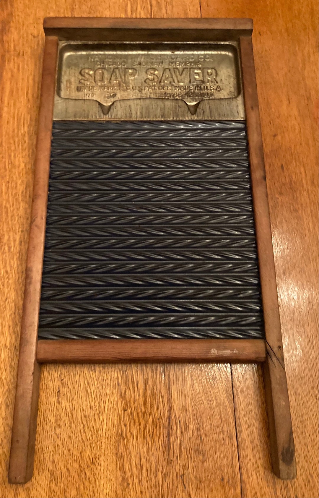 National Washboard No 197 Soap Saver Blue Enamel Coated Washboard Etsy