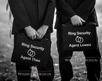 Personalised Ring Security Box, Ring Security Case, Wedding Briefcase, Page Boy Gift Idea,