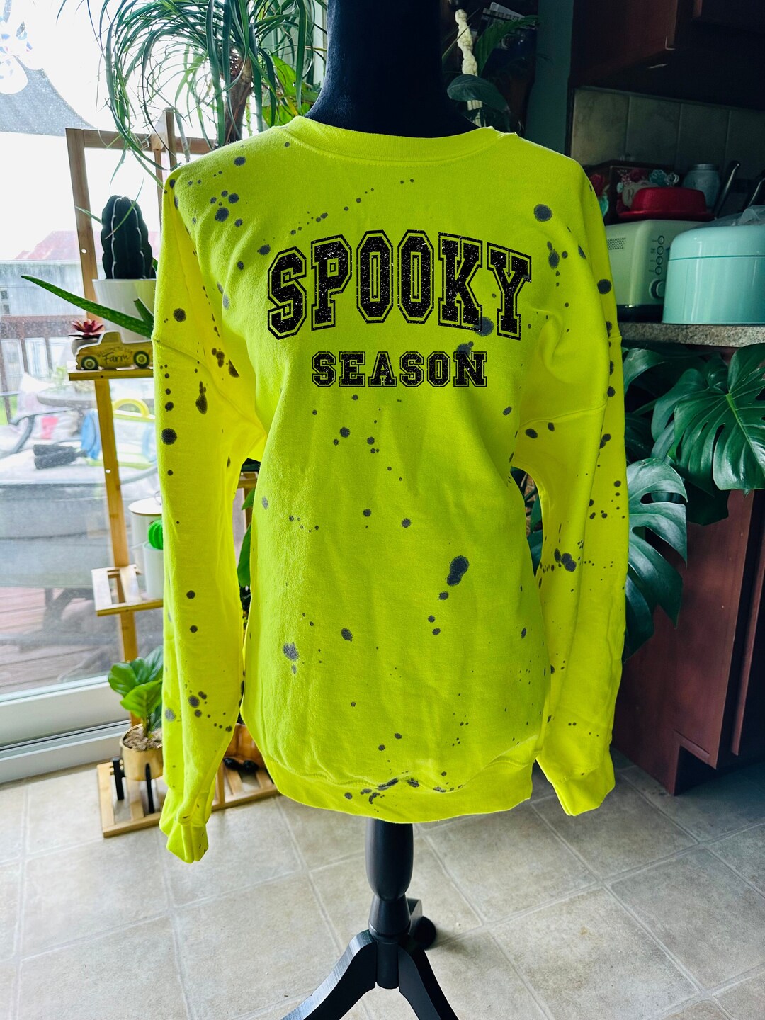 Spooky Season Paint Splatter Sweatshirt Etsy