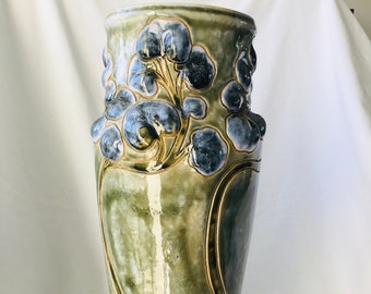 Royal Doulton Lambeth Art Nouveau Vase signed Frank Butler c1905