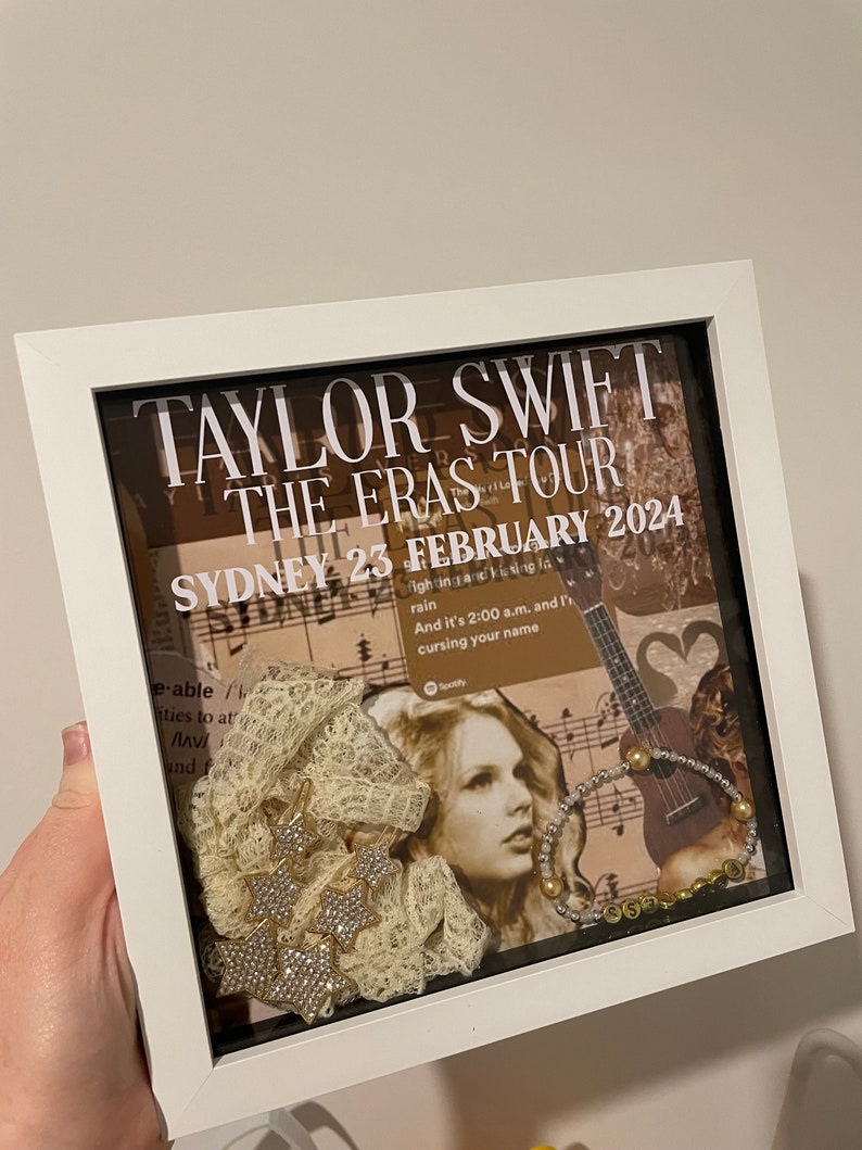 Taylor Swift Eras Tour Friendship Bracelet Memory Shadow Boxes Frame Etsy