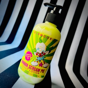 Killer Klowns Banana Scream Pie Body Lotion / Horror Body Lotion