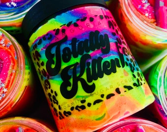 Totally Killer! Foaming Sugar Scrub /Horror Sugar Scrub / Rainbow Sugar Scrub