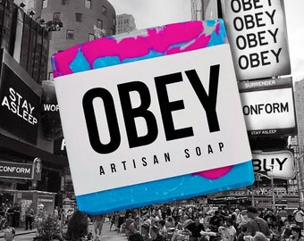 Obey Artisan Soap / Horror Soap / Vegan Soap / They Live Inspired