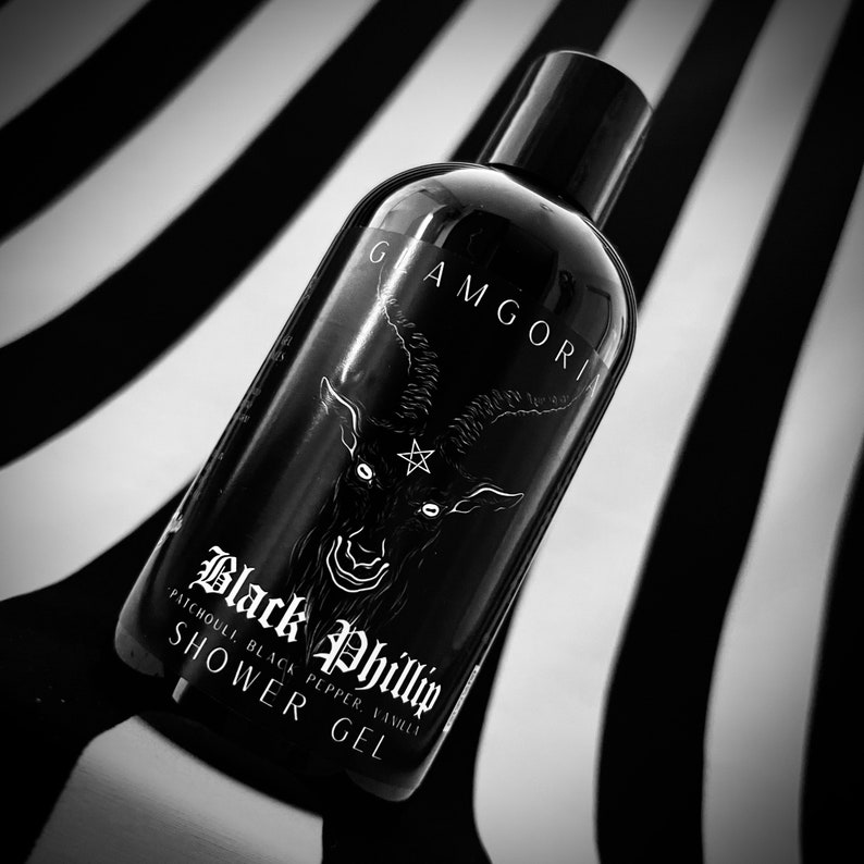 Black Phillip Shower Gel / The VVitch Inspired Shower Gel / Vegan and Cruelty Free Horror Shower Gel image 1