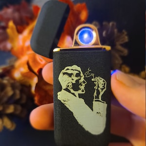 Custom Engraved Lighter, Metal USB Rechargeable Lighter, Electric Lighter, Windproof Ligter, Perfect Birthday Gift, Anniversary Gift