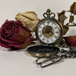 Vintage Style Pocket Watch *Engraved Pocket Watch *Personalized Pocket Watch *Birthday Gift *Anniversary Gift *Wedding Gift *Valentine Gift