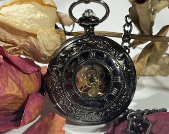 Vintage Style Pocket Watch, Personalized Pocket Watch, Engraved Pocket Watch, Anniversary, Wedding Gift, Birthday Gift, Mother's Day Gift