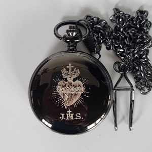 Vintage Style Pocket Watch, Engraved Pocket Watch, Customized Pocket Watch, Groomsman Gift, Wedding Gift, Gift for Father, Birthday Day image 9