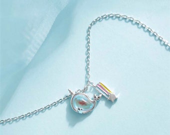 Little Whale Charm Necklace