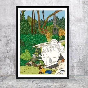 Bois de Vincennes Poster | Poster | Digital art | Illustration | Decoration