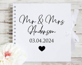 Personalised Couples Scrapbook | Wedding Guest Book Scrapbook Album 8x8" or 12x12" | Scrapbooking