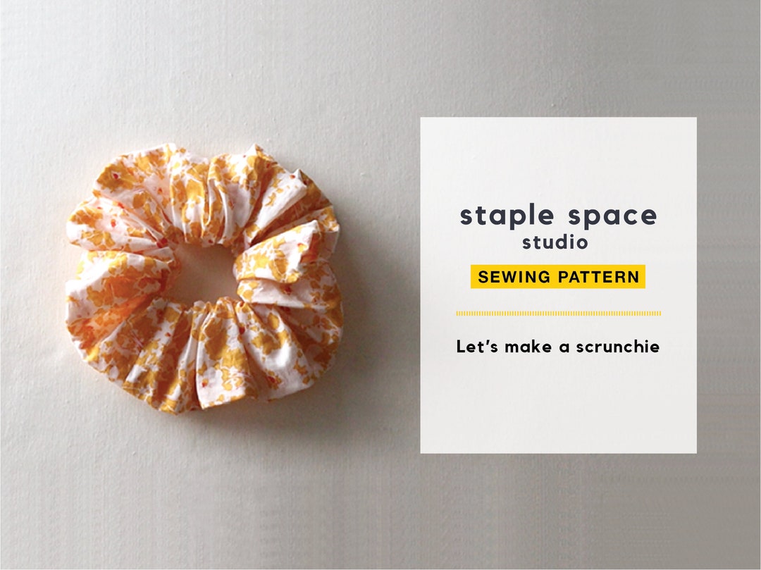 Fluffy Scrunchie Digital PDF Sewing Pattern | Easy Step-by-step ...