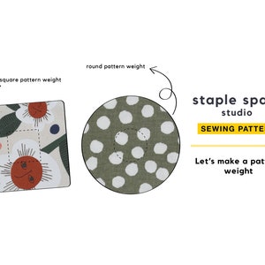 Pattern Weight Digital PDF Sewing Pattern | Beginner friendly sewing pattern | ONE SIZE | Instant Download
