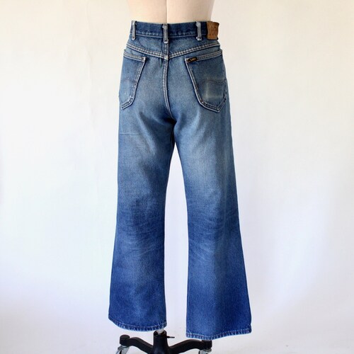 35” x 29.5” Vintage Lee Black Tab Jeans 100% Cotton Denim shops Made in USA - Early 1980s Perfectly Faded Jeans