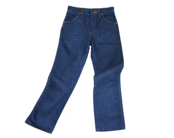 1960s Wranglers Made in USA Lasso Font Logo Mint Condition - Vintage Denim - Size 00