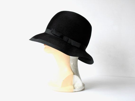 1950s Henry Pollak Felted Wool Wide Brim Hat - 50… - image 4