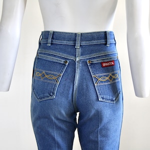 1980s Perfectly Faded Vintage High-Rise Slim Straight Leg Vintage Jeans - Braxton - 26” x 33”