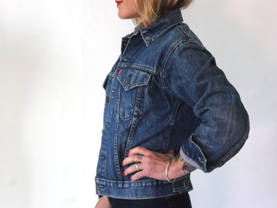 1970s Levis Vintage Trucker Denim Jacket - Made i… - image 2